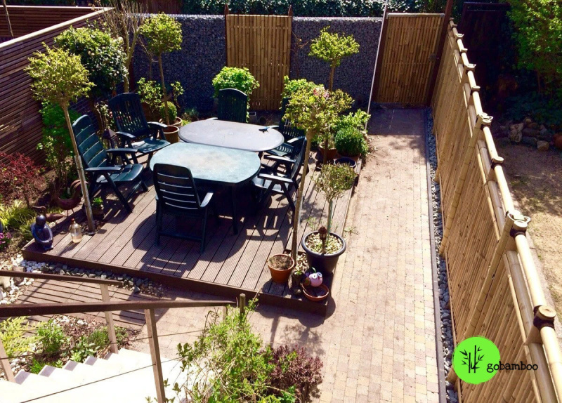 inspirace bambusový plot